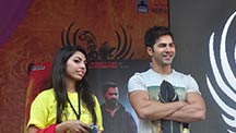 Varun Dhawan at Mithibhai College, Mumbai