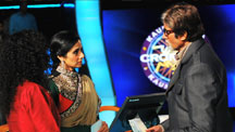 Sridevi on the sets of Kaun Banega Crorepati 