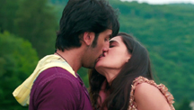 Ranbir and Nargis share a kiss
