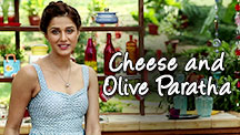 Cheese and Olive Paratha